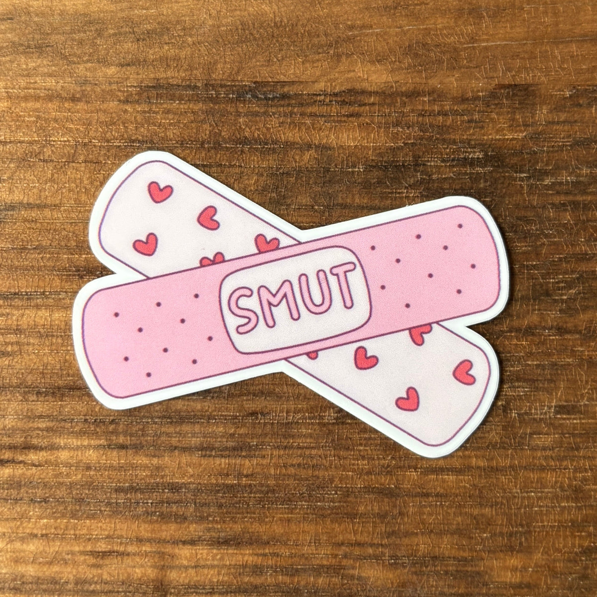 Smut Bandaid Vinyl Die Cut Laminated Sticker (2 sizes)