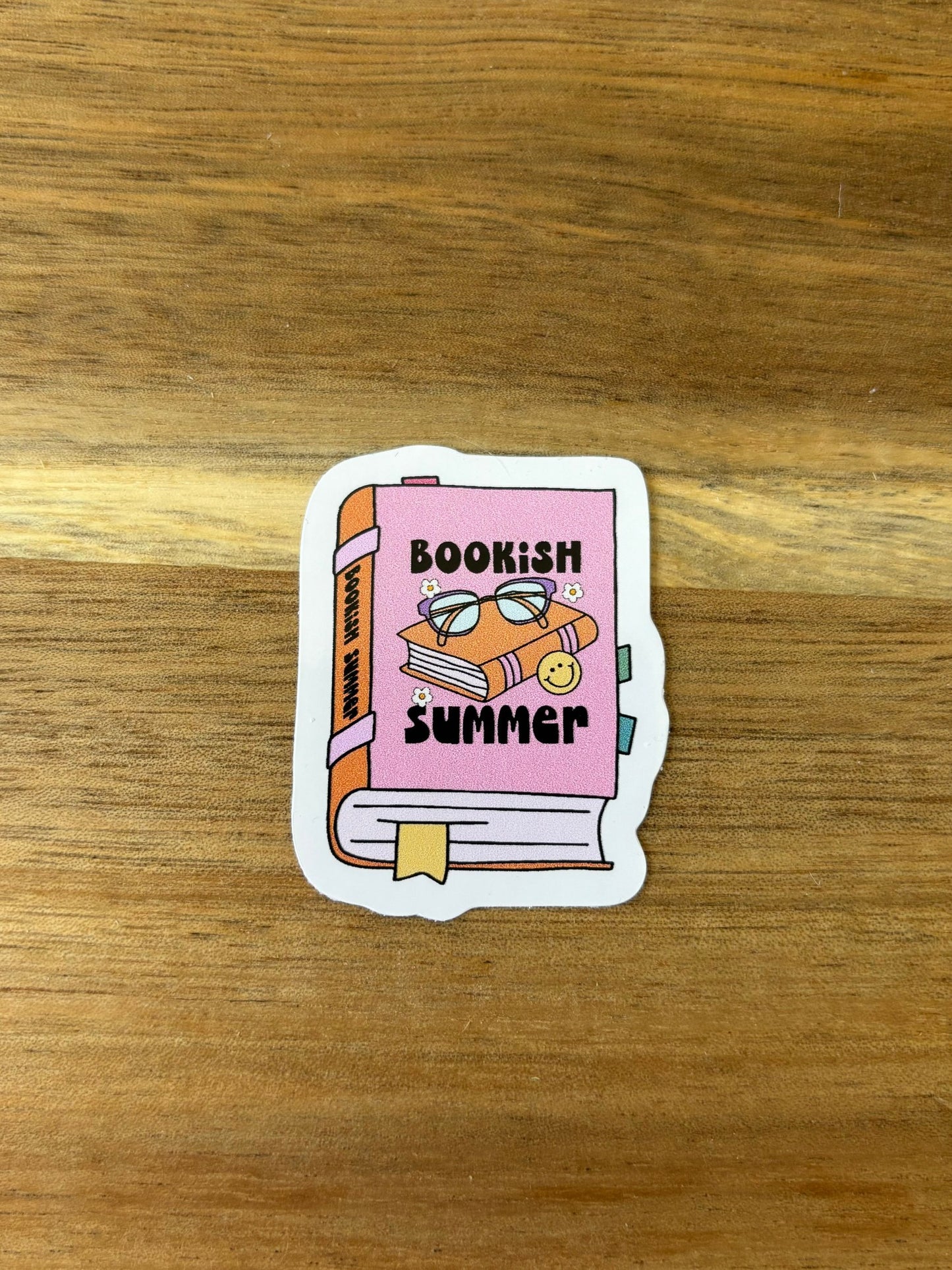 Bookish Summer Vinyl Die Cut Sticker