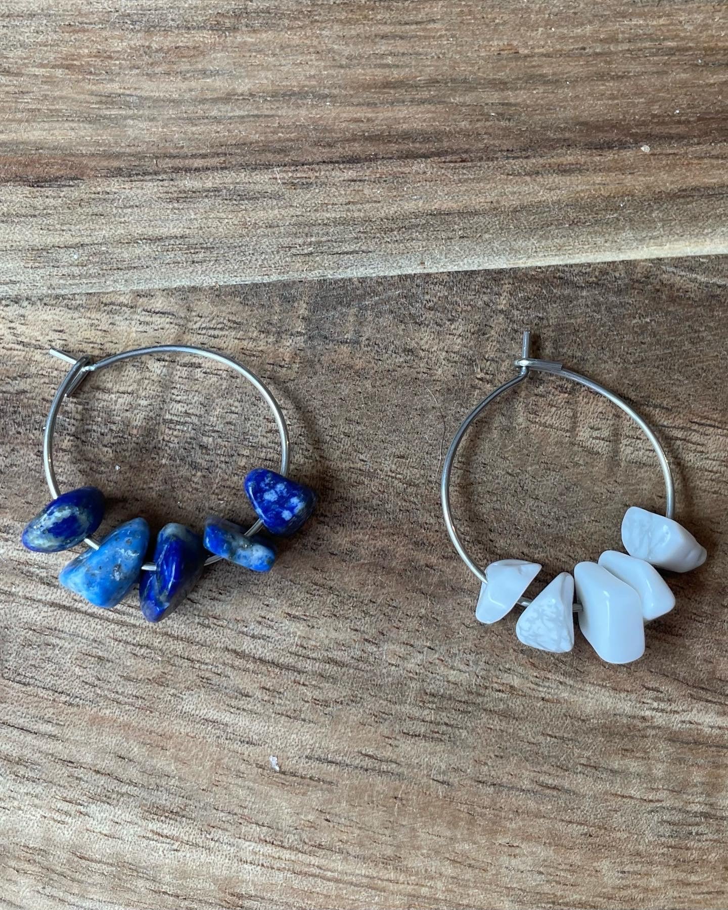 Individual Silver 20mm Wine Glass Charm Rings, Crystals and Stones