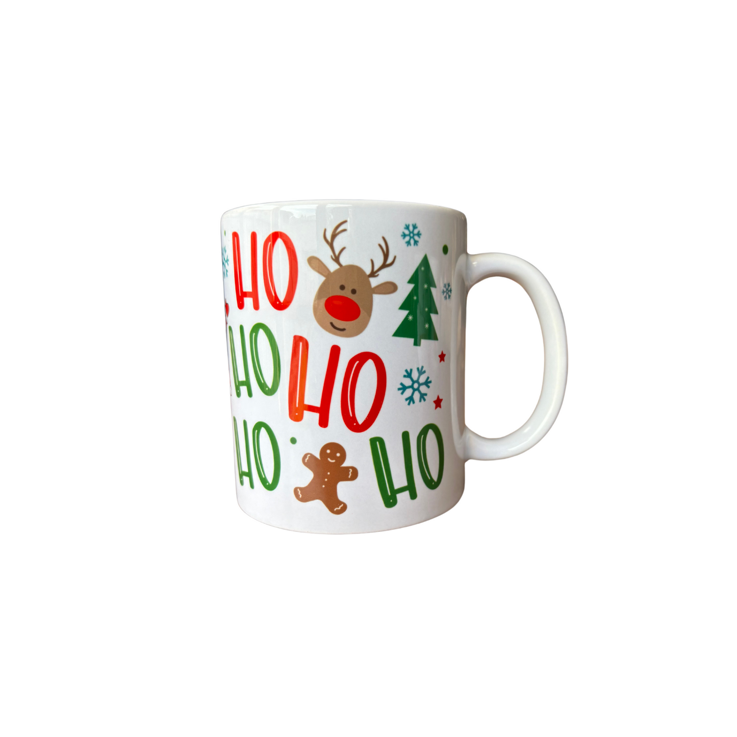 Ho Ho Ho Christmas White Ceramic Mugs 11oz or 15oz