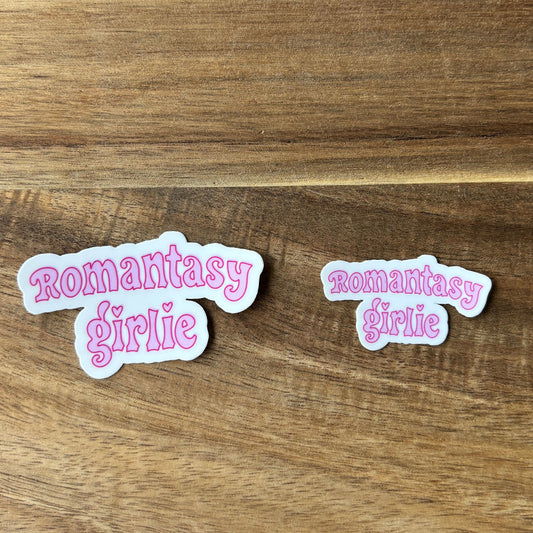 Romantasy Girlie Vinyl Die Cut Laminated Sticker (2 Sizes)