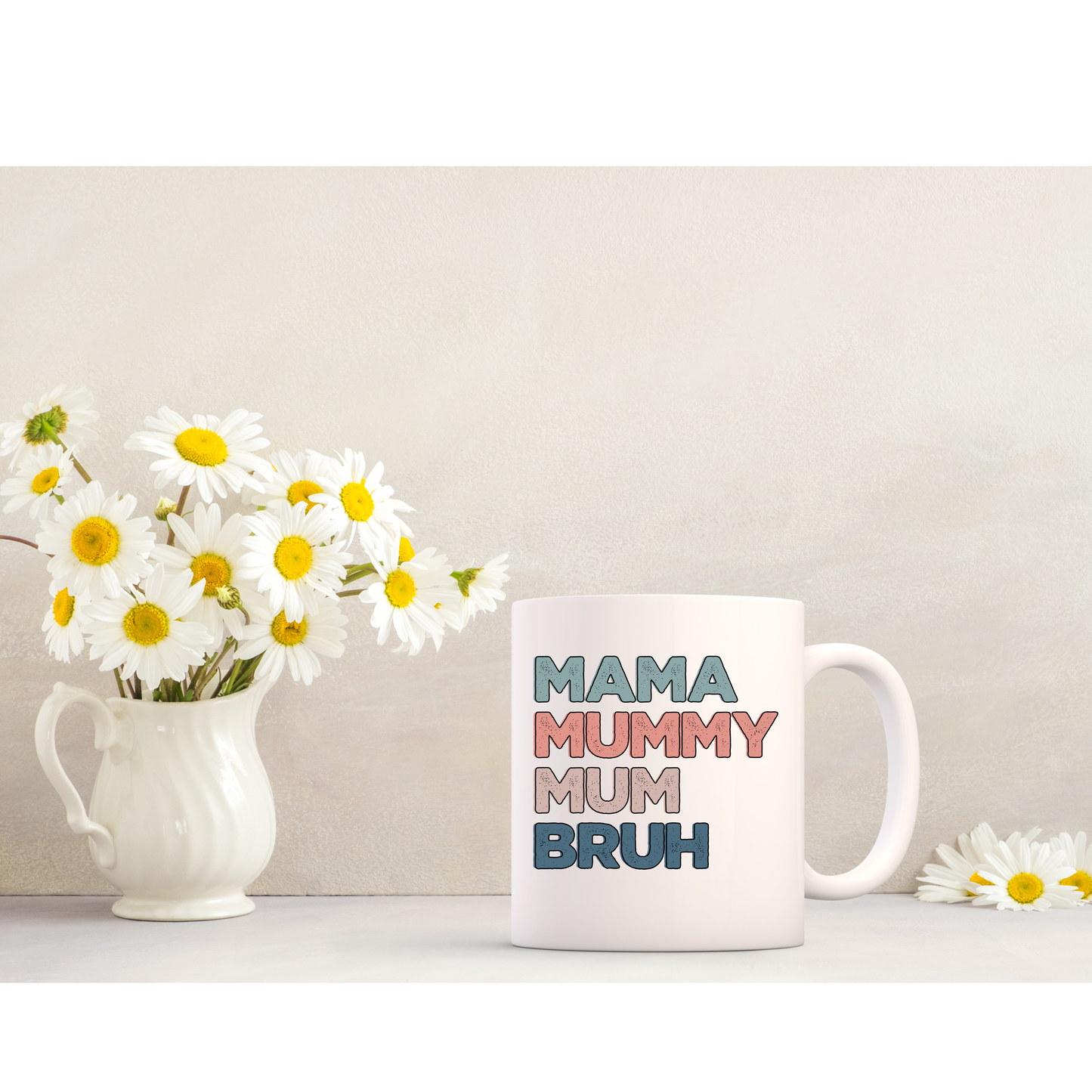 Mama White Ceramic Mugs 11oz or 15oz, 2 designs available