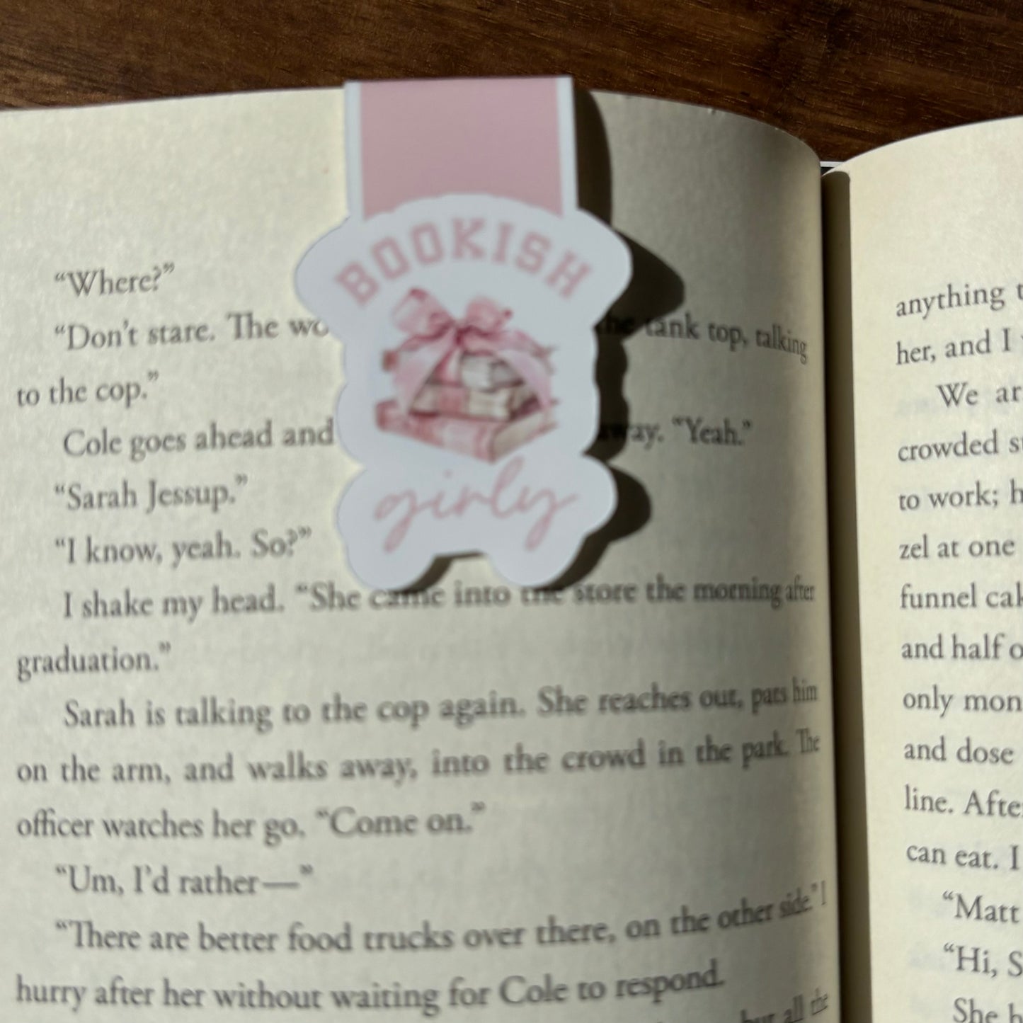 Bookish Girly Magnetic Bookmark