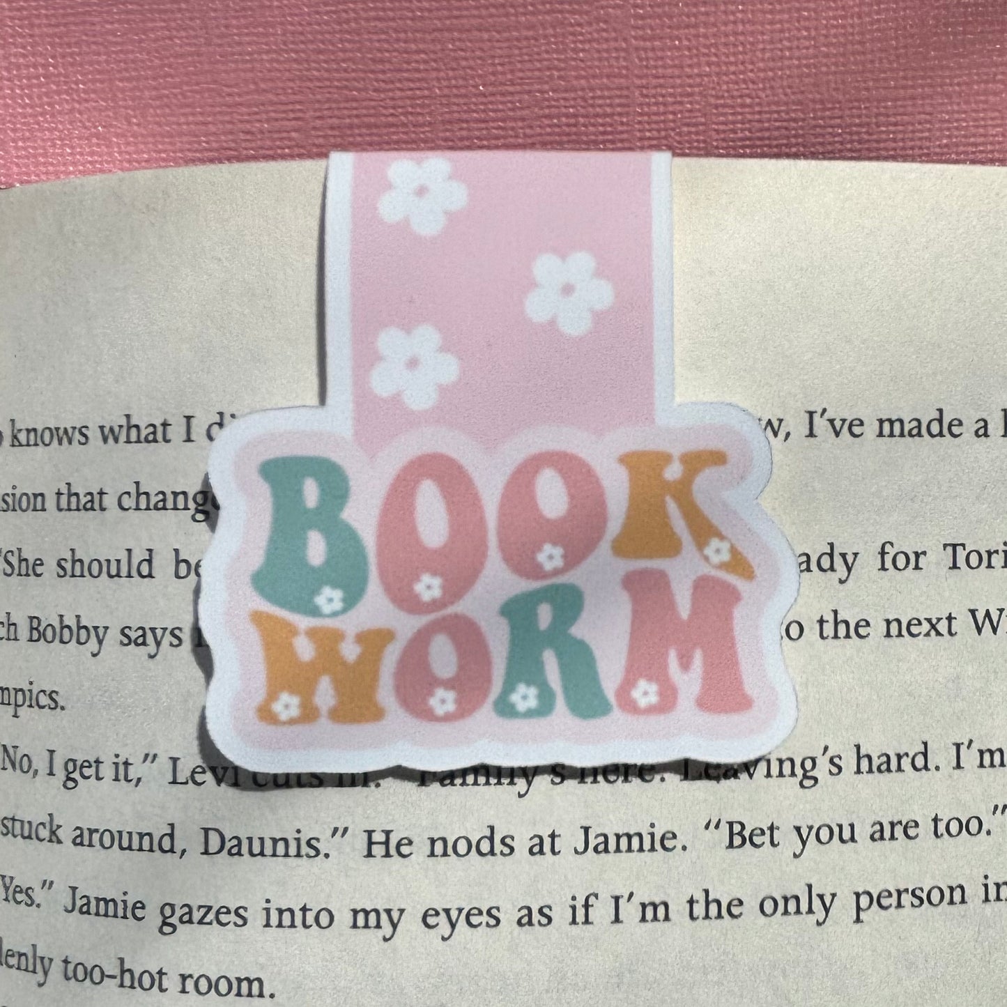 Book Worm Magnetic Bookmark