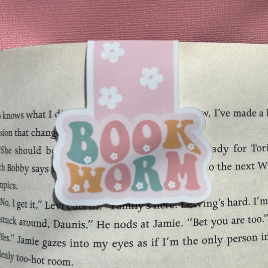 Book Worm Magnetic Bookmark