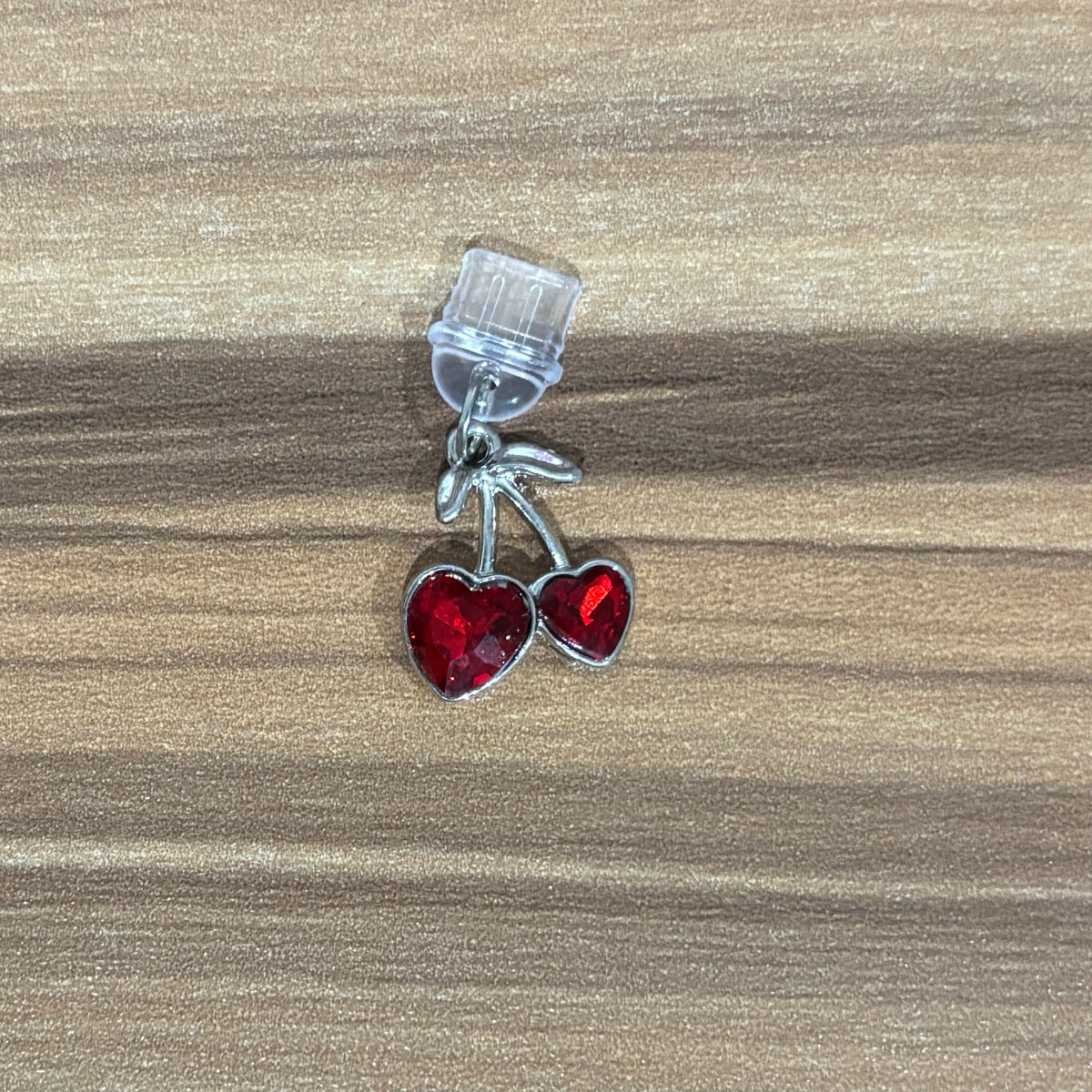 Heart Cherries Kindle Charm