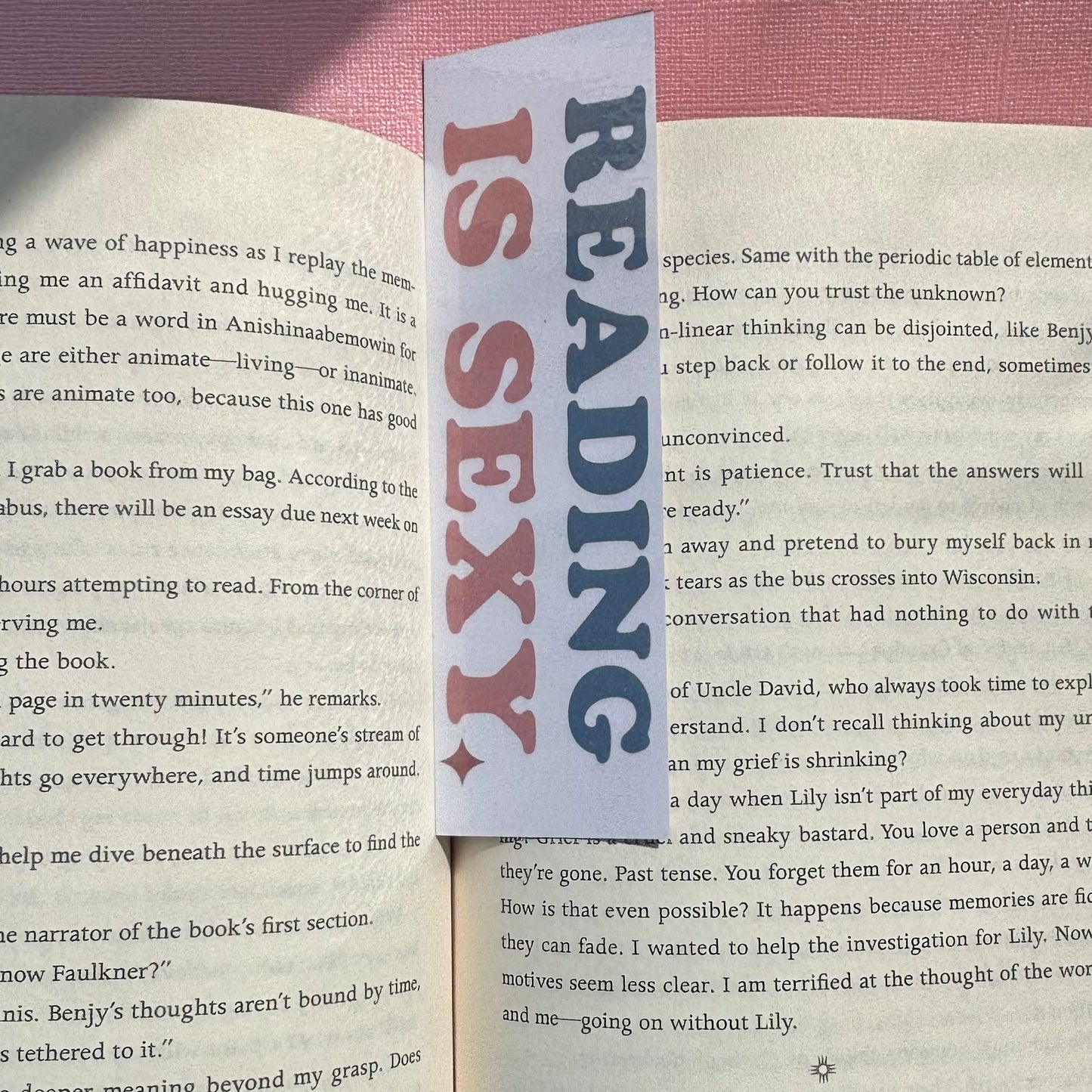 Reading Is Sexy Laminated Bookmark