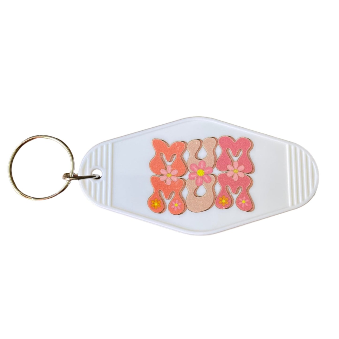Mum Mum Hotel / Motel Retro Keychain with UV DTF images