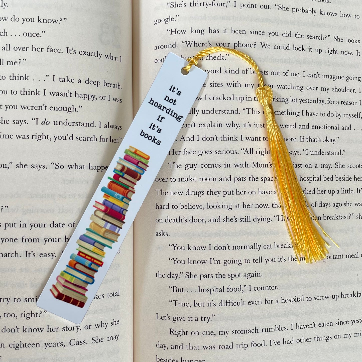 Double Sided Metal Sublimated Bookmarks with Tassels
