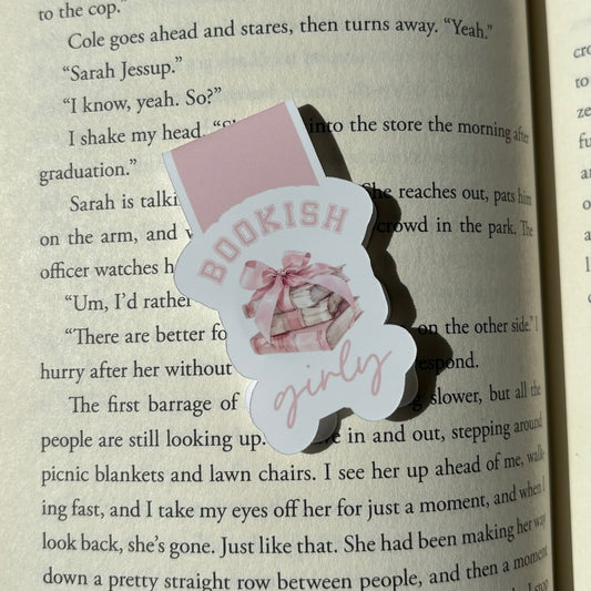 Bookish Girly Magnetic Bookmark