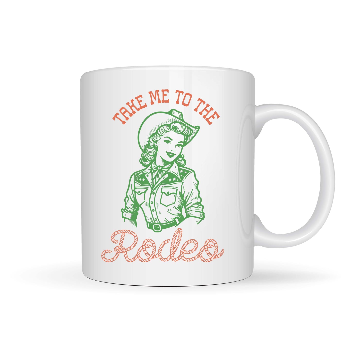 Cowgirl Themed Designs White Ceramic Mugs 11oz or 15oz