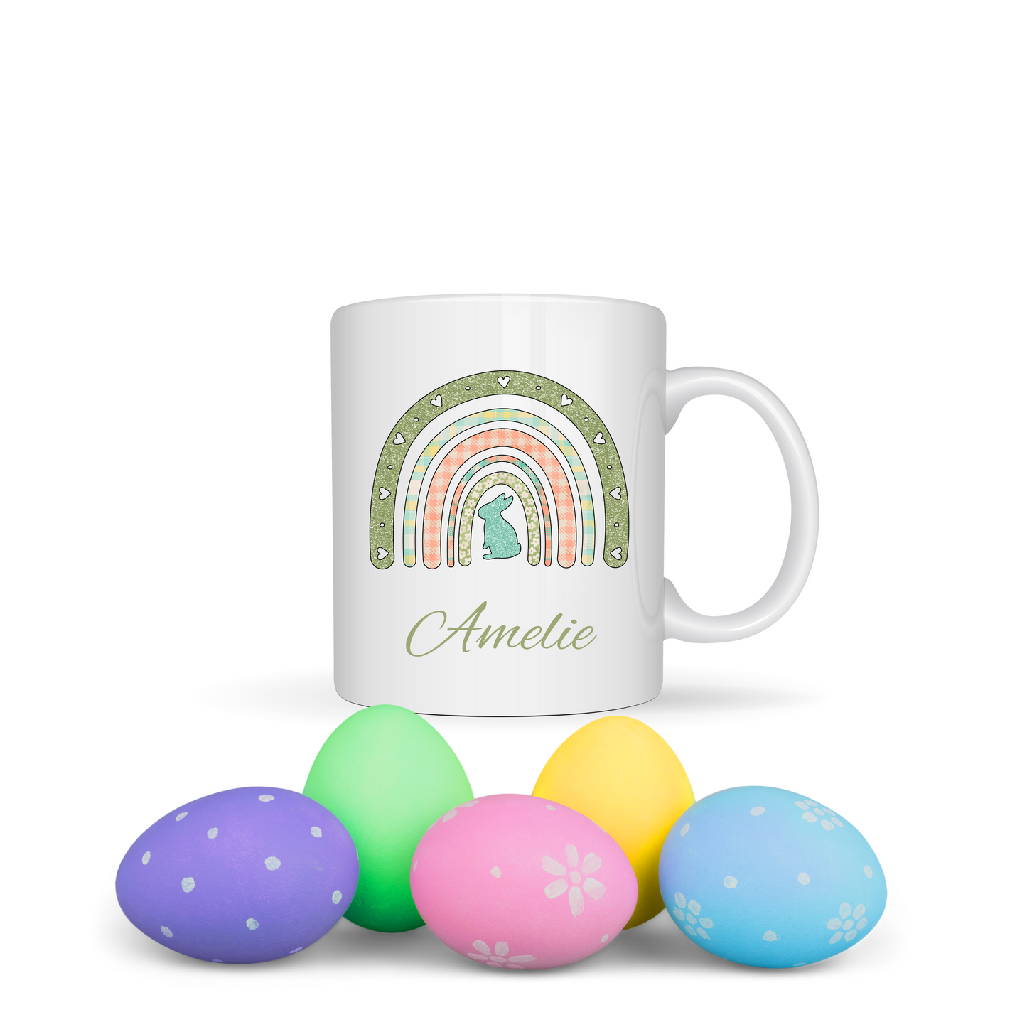 First Easter Personalised White Ceramic Mugs 11oz or 15oz