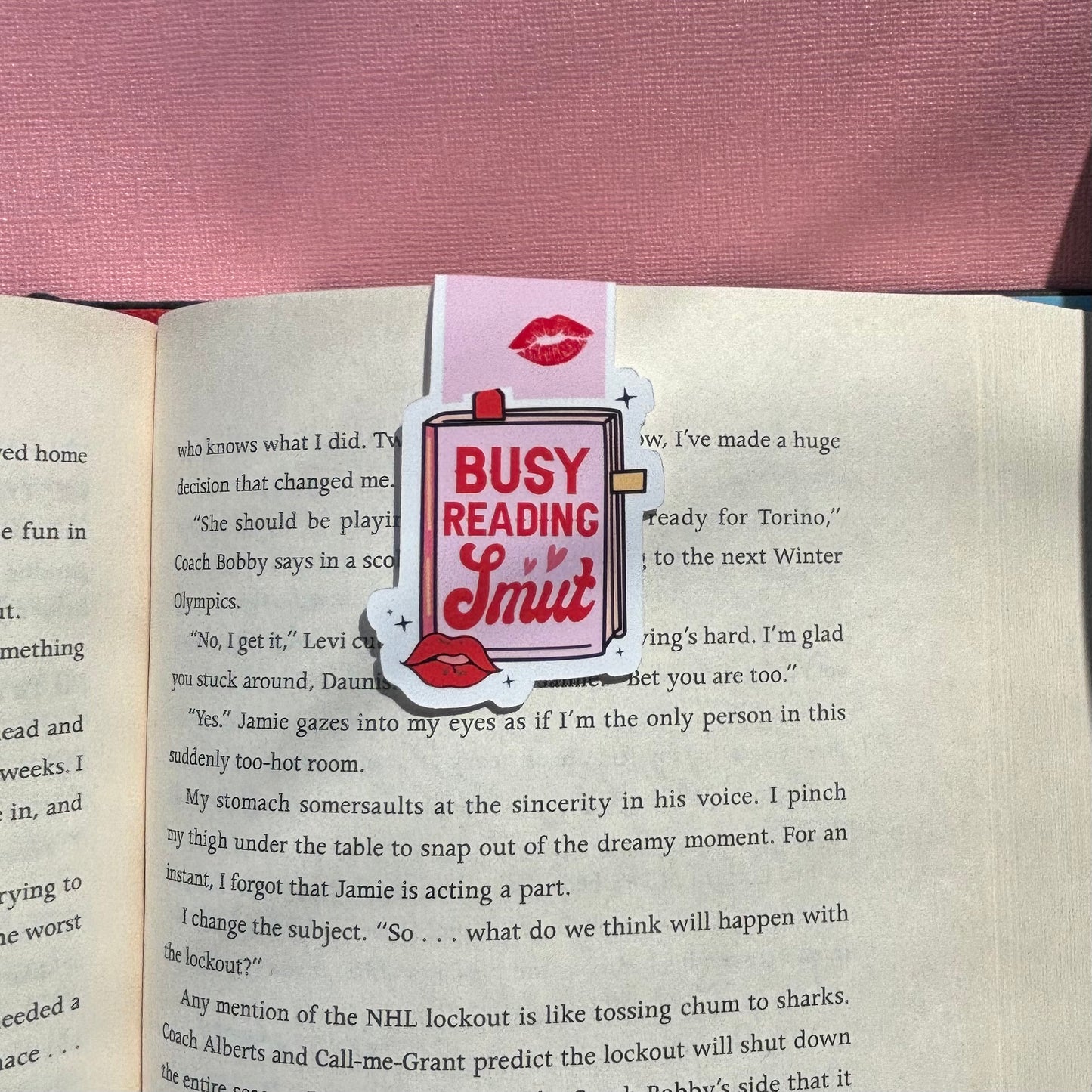 Busy Reading Smut Magnetic Bookmark