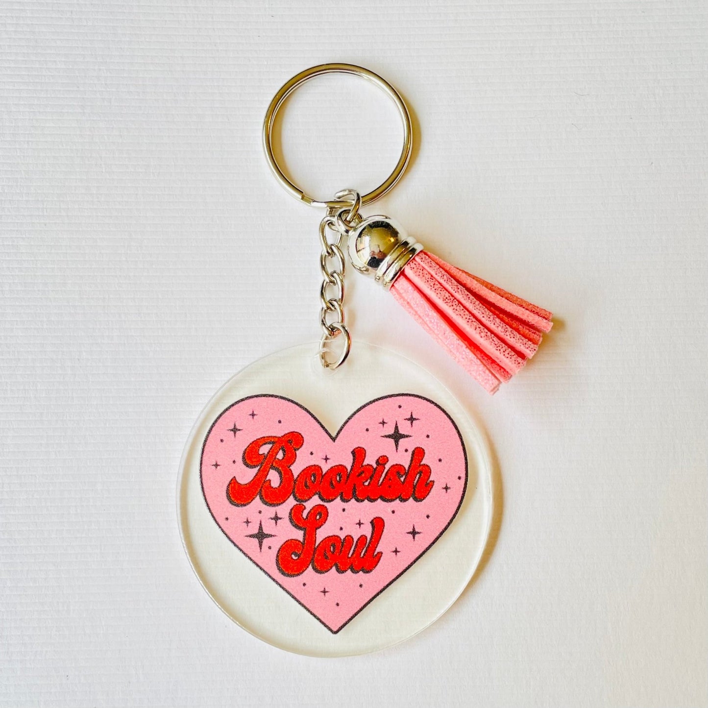 Bookish Soul Acrylic Keyrings with UV DTF images - Book Themed