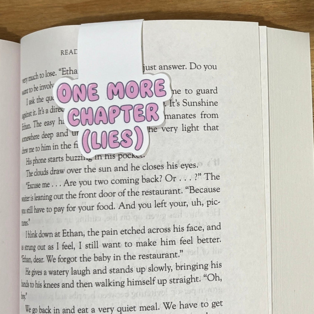 one more chapter lies magnetic bookmark