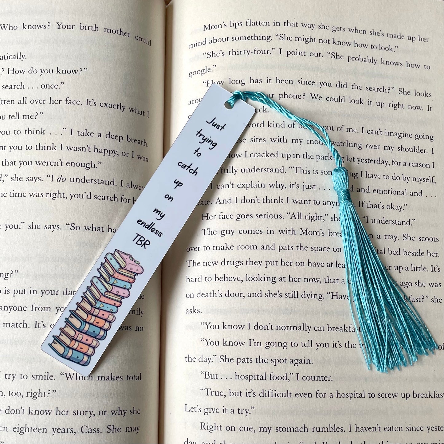 Double Sided Metal Sublimated Bookmarks with Tassels