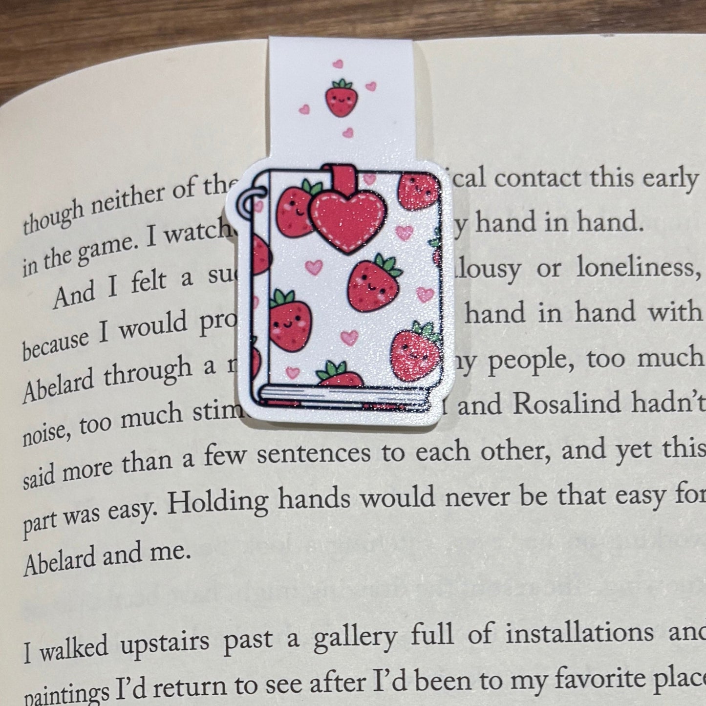 Strawberry Journal Magnetic Bookmark
