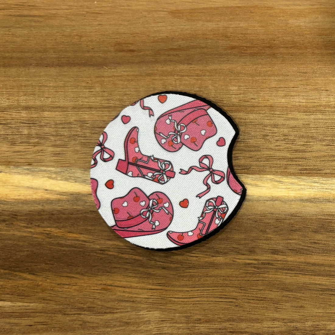 cowboy boots and hat car coaster