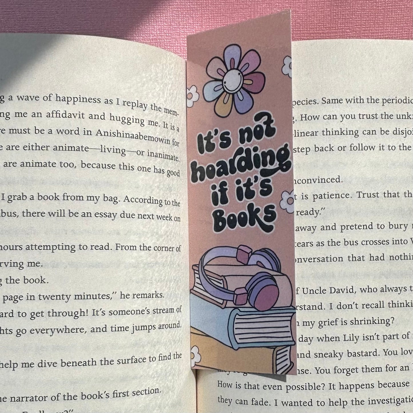 It's Not Hoarding if it's Books Laminated Bookmark