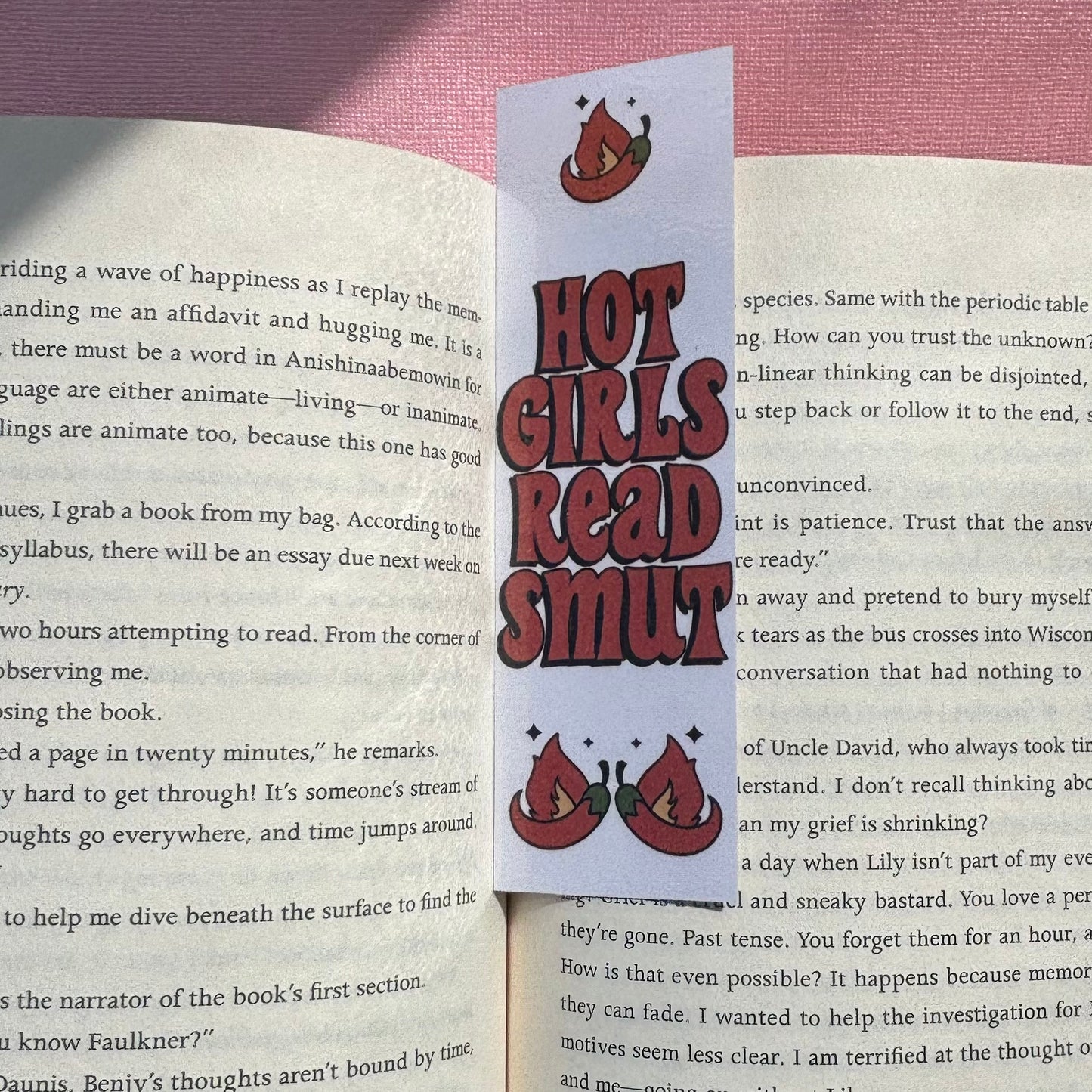 Hot Girls Read Smut Laminated Bookmark
