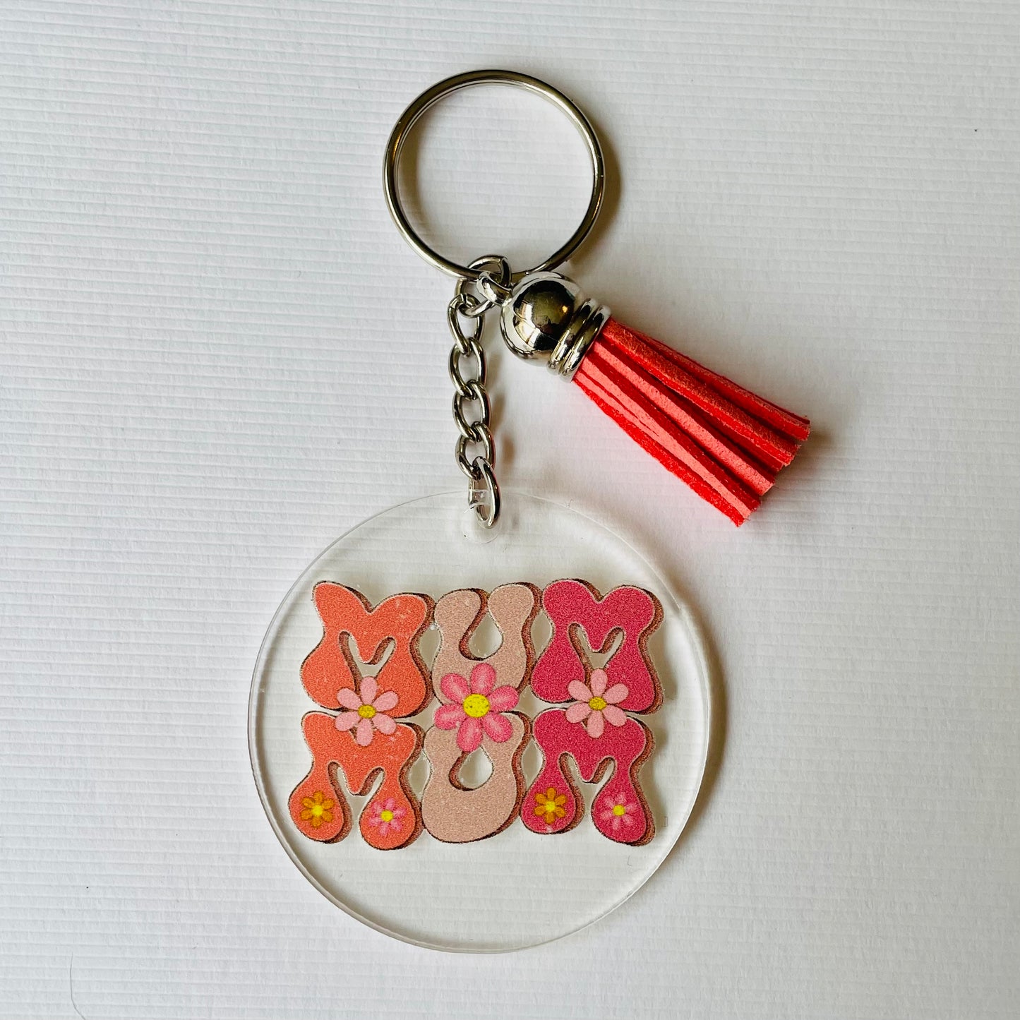 Mum Mum Acrylic Keyrings with UV DTF images - Parent Themed