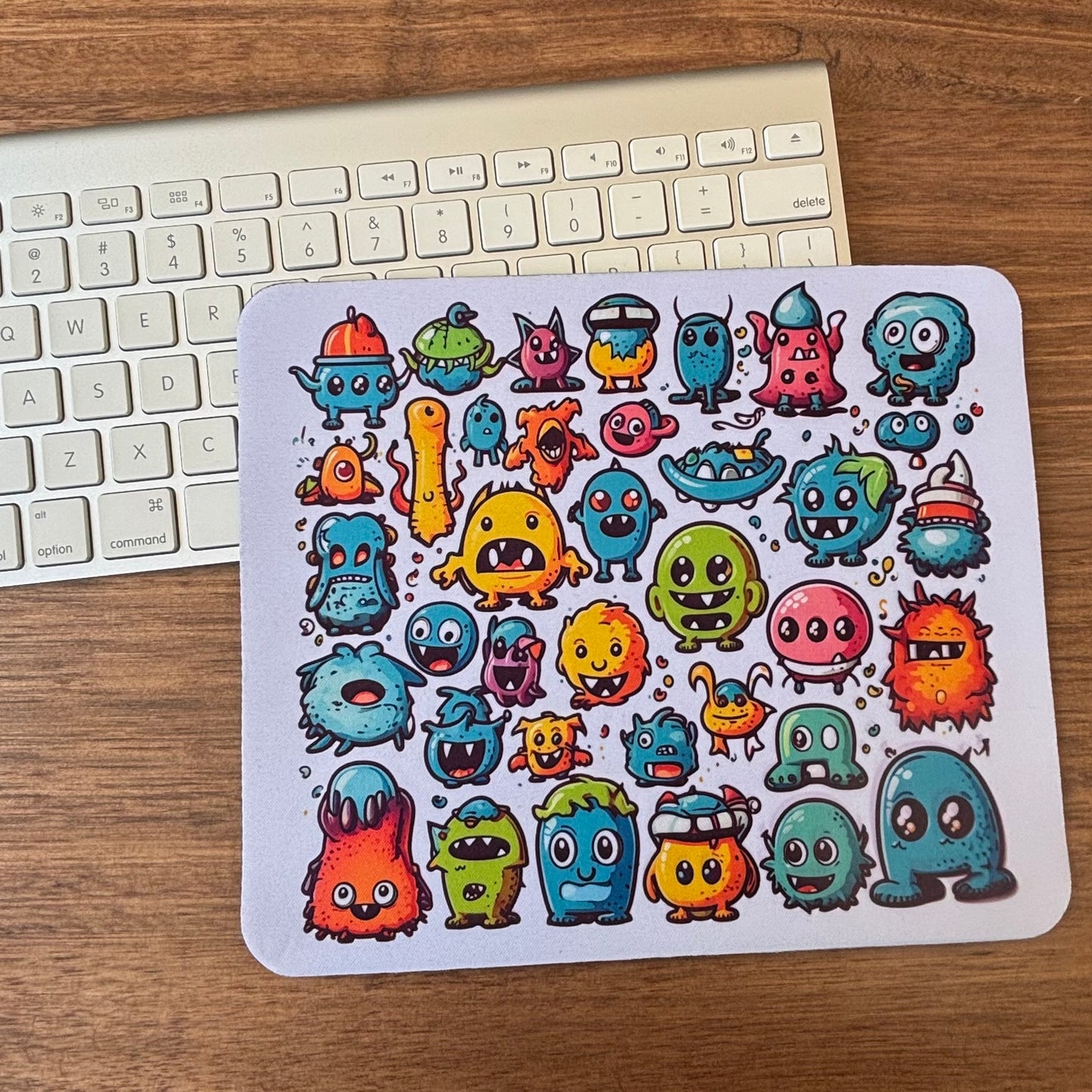 Monsters Mousepads, Non Slip Surface