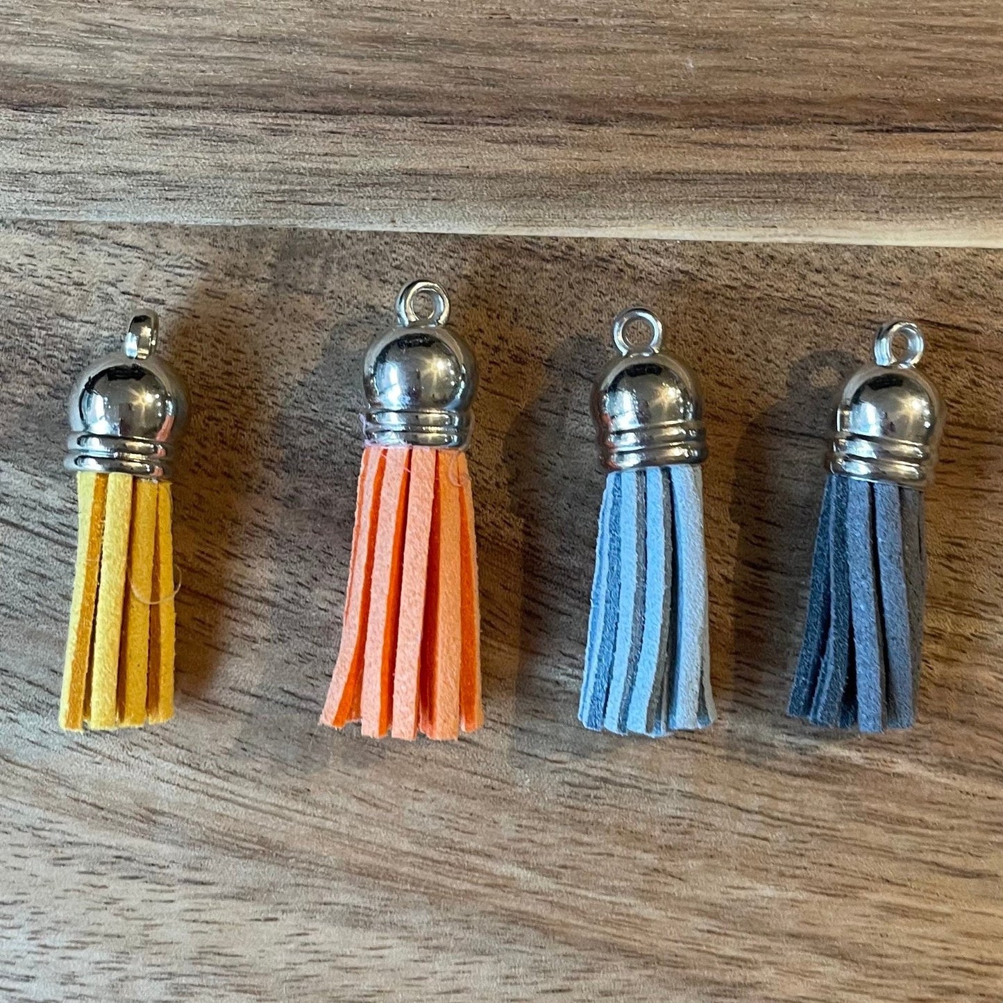 Personalised Double Sided Round Sublimated Silver Ring Keyring with Tassel, Rainbows, Alphabet, Keychain, First Letter of Name, Keys, Boho