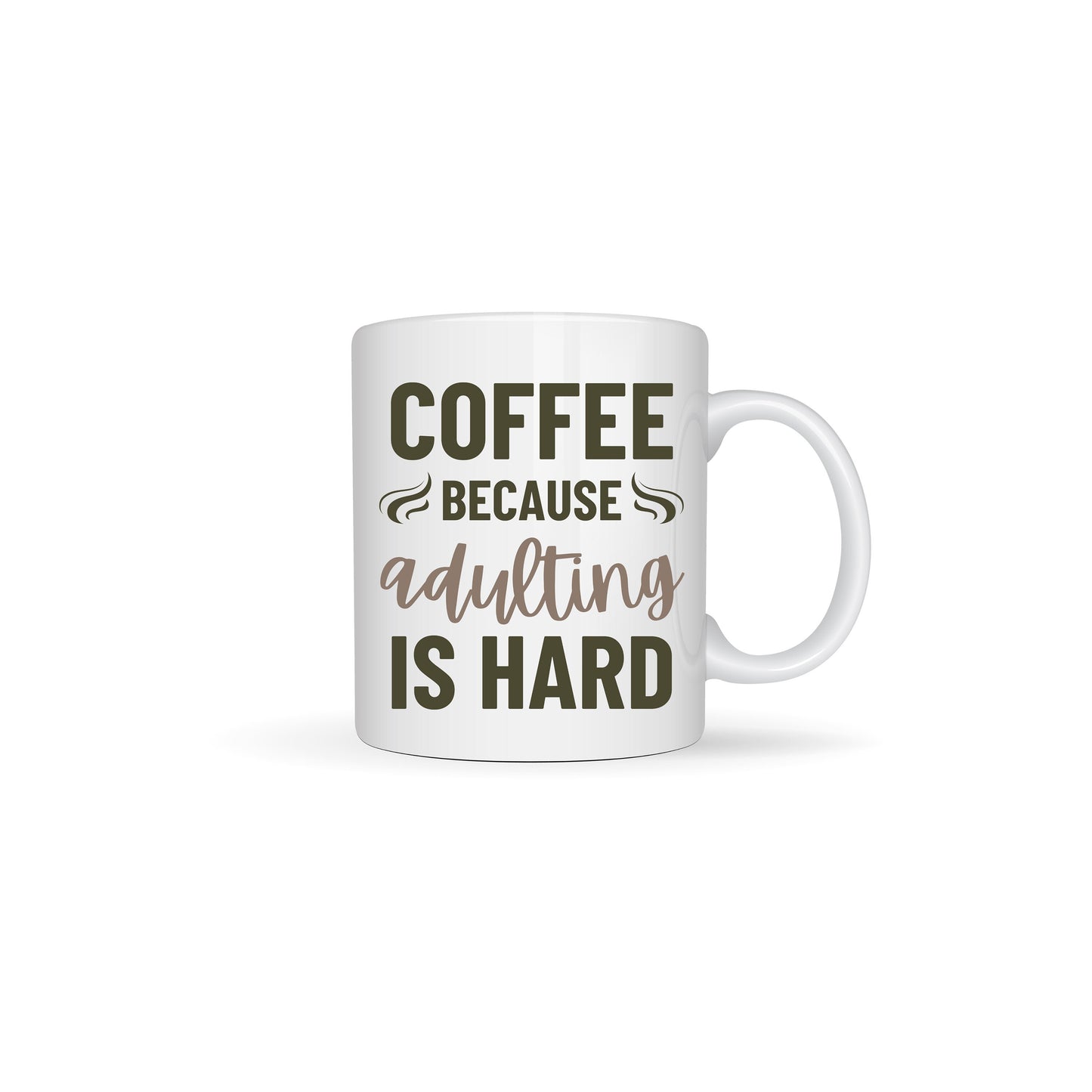 Coffee Themed White Ceramic Mugs 11oz or 15oz