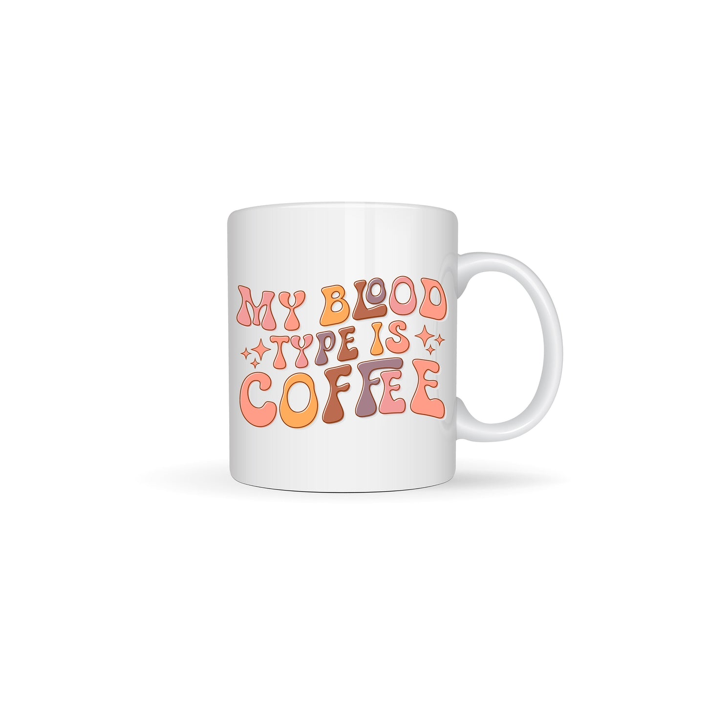 Coffee Themed White Ceramic Mugs 11oz or 15oz