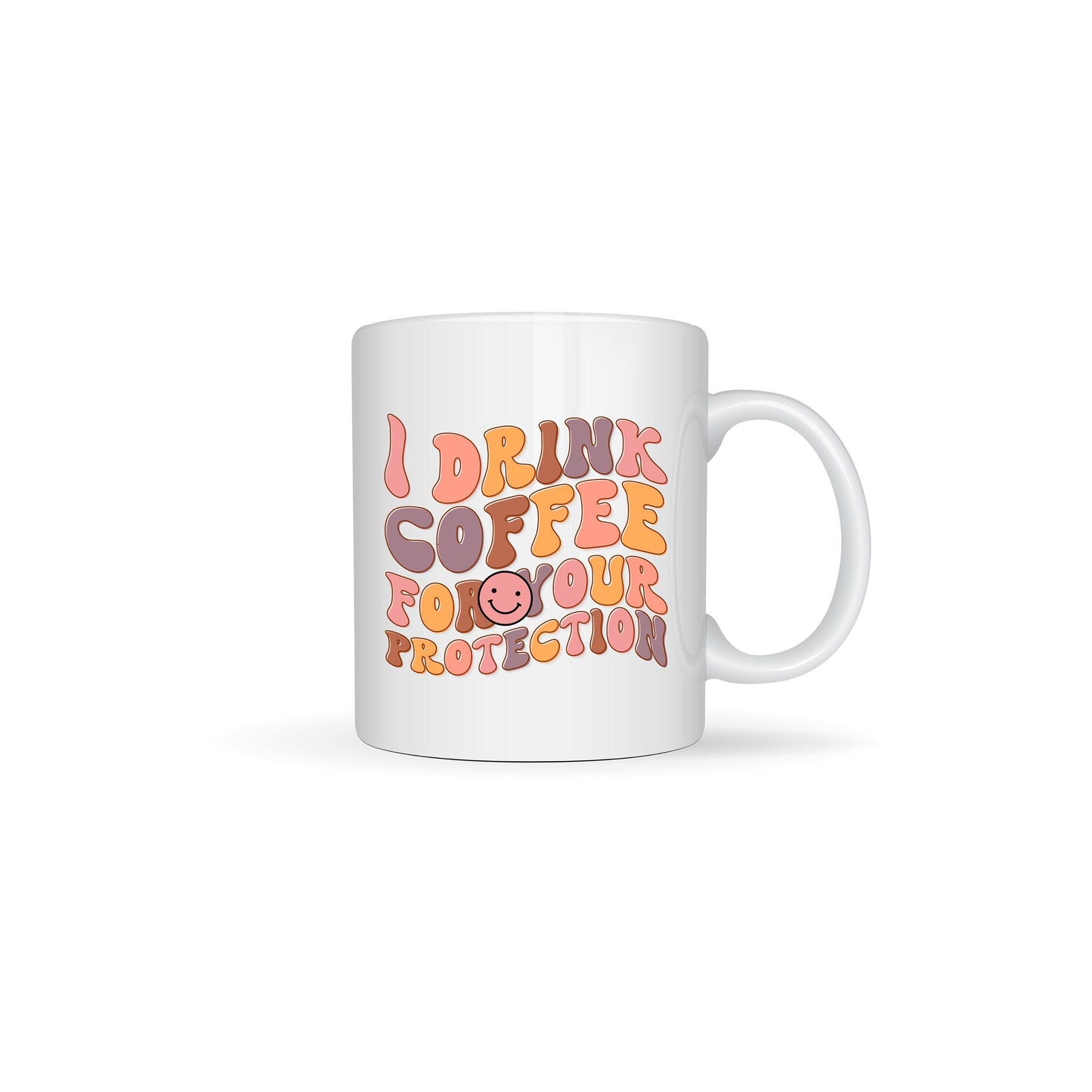 Coffee Themed White Ceramic Mugs 11oz or 15oz