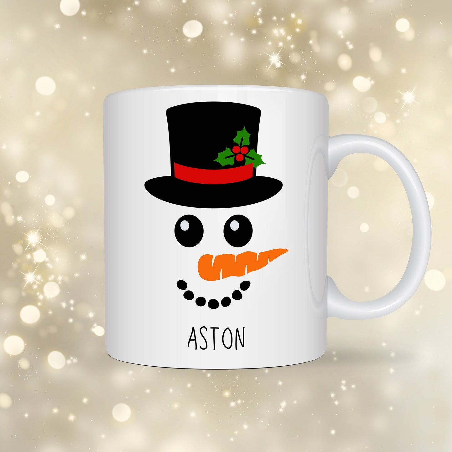 Christmas Snowman Personalised Designs White Ceramic Mugs 11oz or 15oz