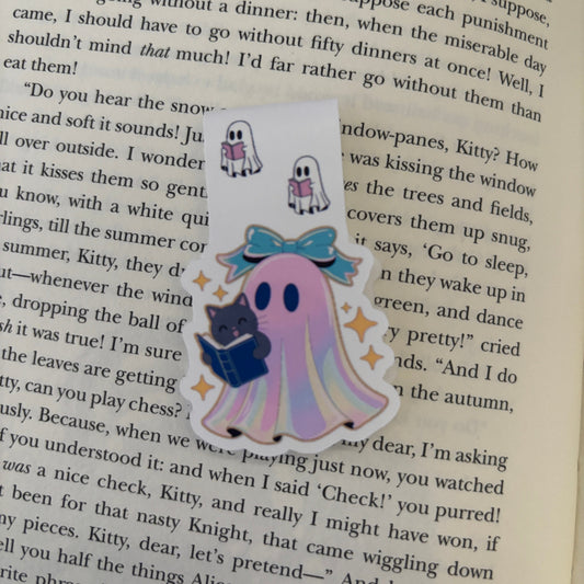 Ghost Reading Magnetic Bookmark