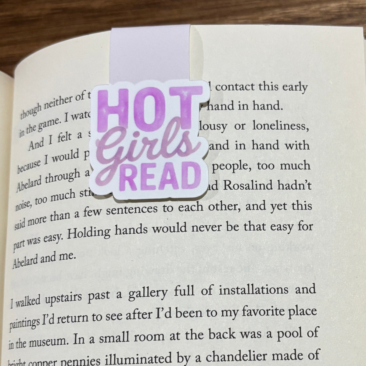 Hot Girls Read Magnetic Bookmark