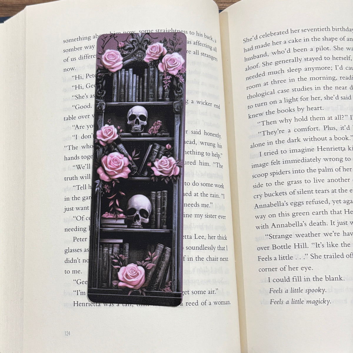 Gothic Bookshelf Double Sided Laminated Bookmarks
