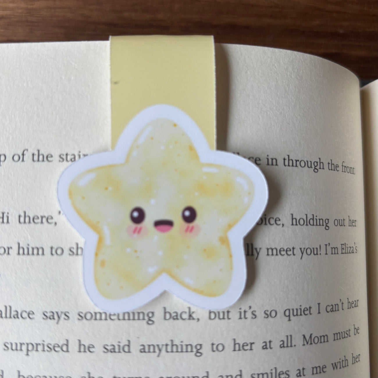 Yellow Star Magnetic Bookmark