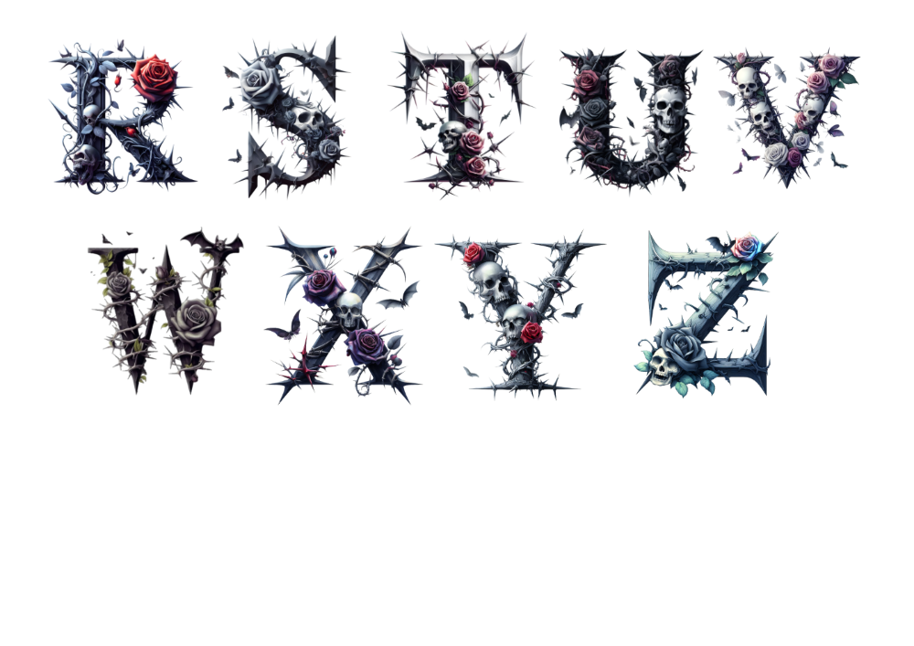 Gothic Letters Decoration