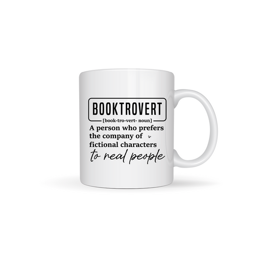 Booktrovert White Ceramic Mugs 11oz or 15oz