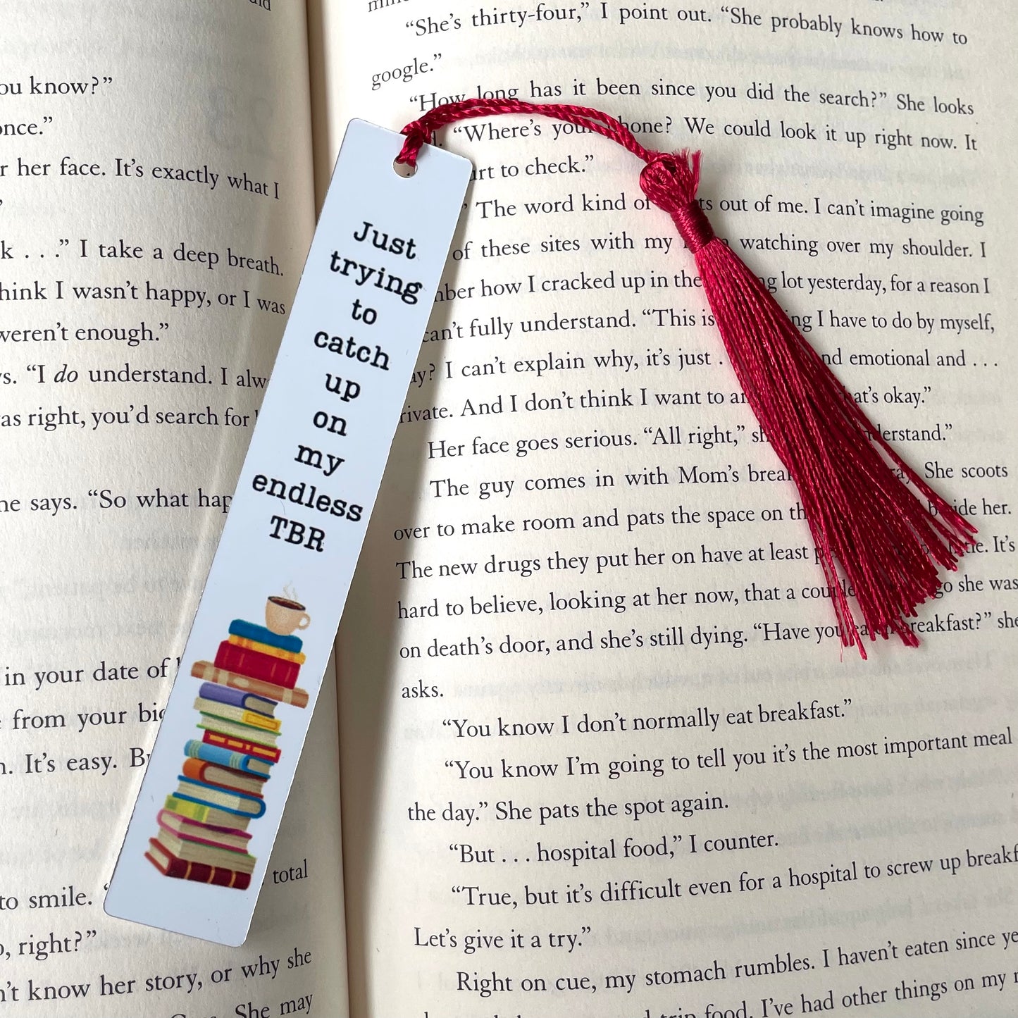 Double Sided Metal Sublimated Bookmarks with Tassels