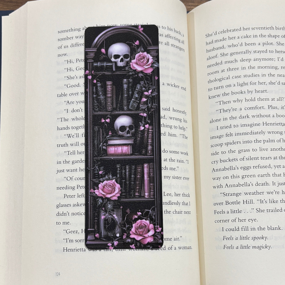Gothic Bookshelf Double Sided Laminated Bookmarks