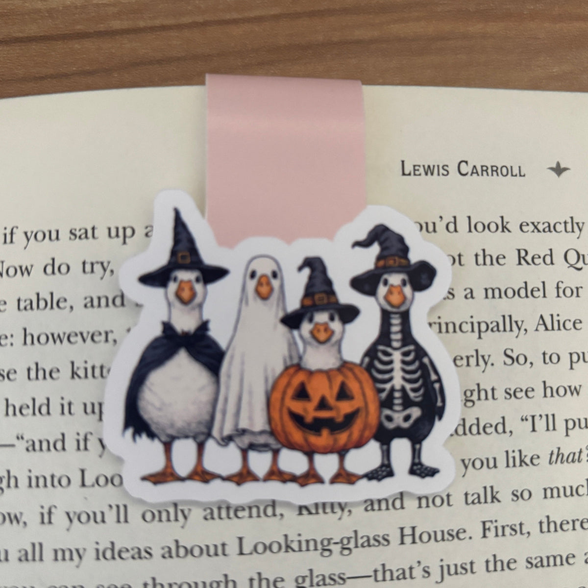 Geese Dressed in Halloween Costumes Magnetic Bookmark