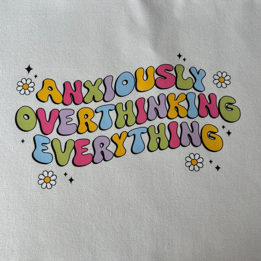 Anxiously Overthinking Everything Tote Bag