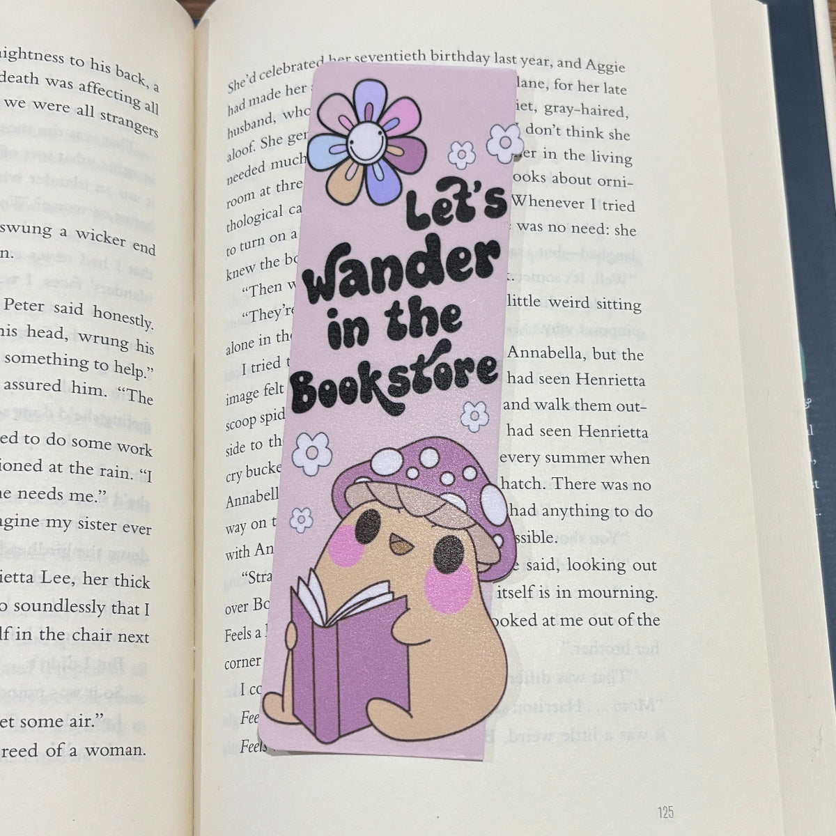 Lets Wander in the Bookstore Laminated Bookmark