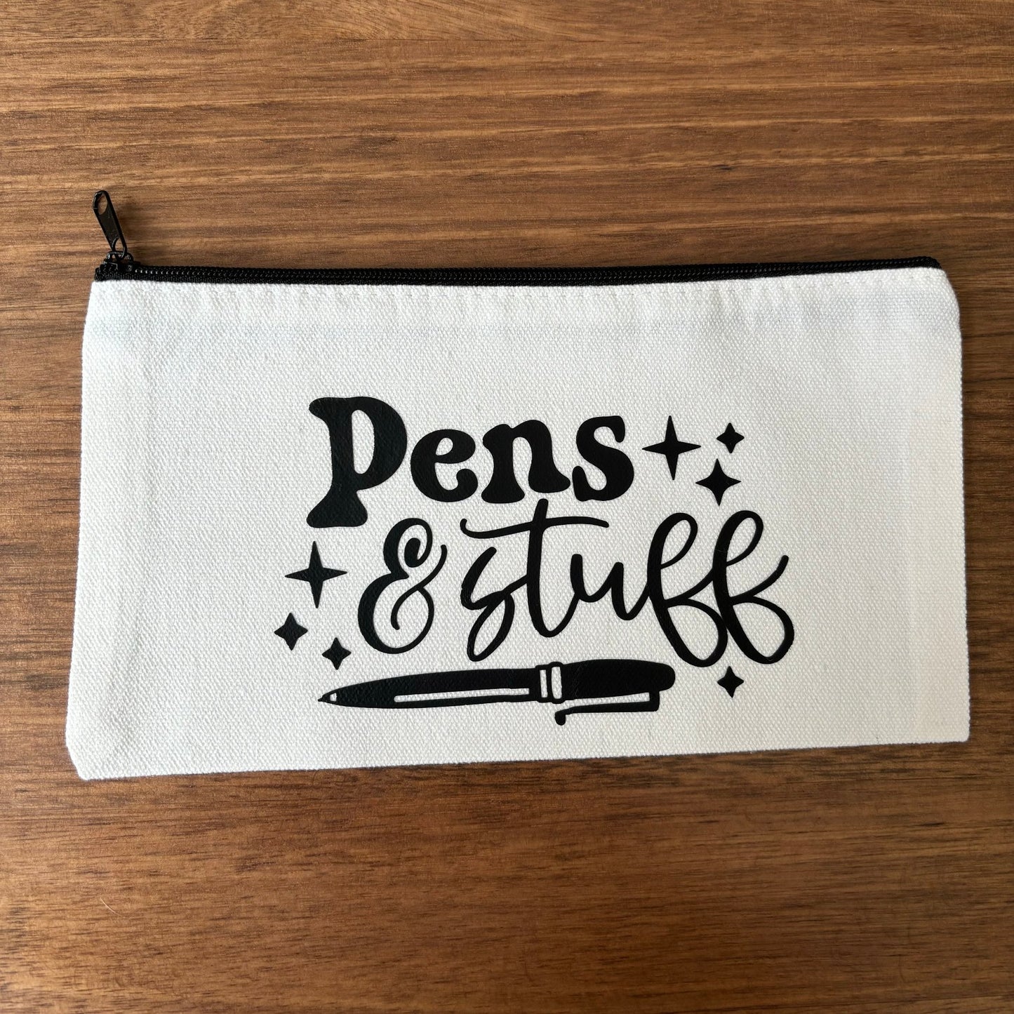 Pens and Stuff Canvas Zipper Case