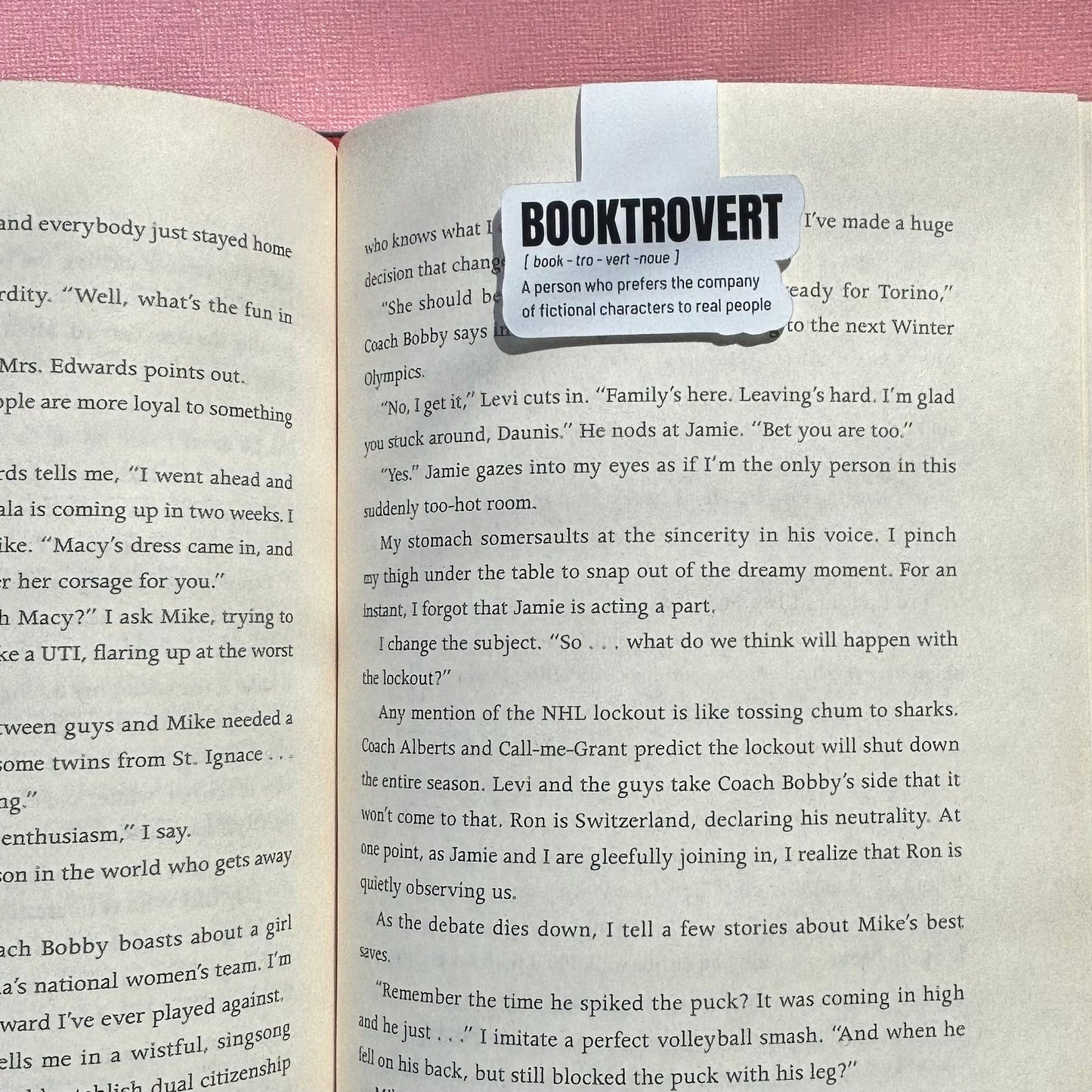 Booktrovert Meaning Magnetic Bookmark