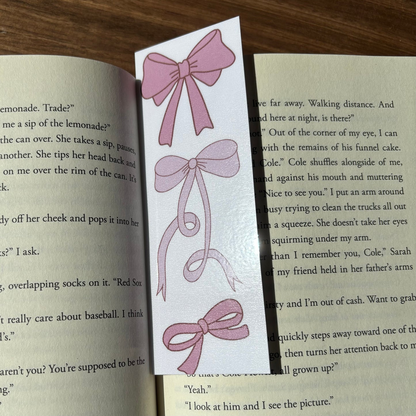Coquette Themed Laminated Bookmark