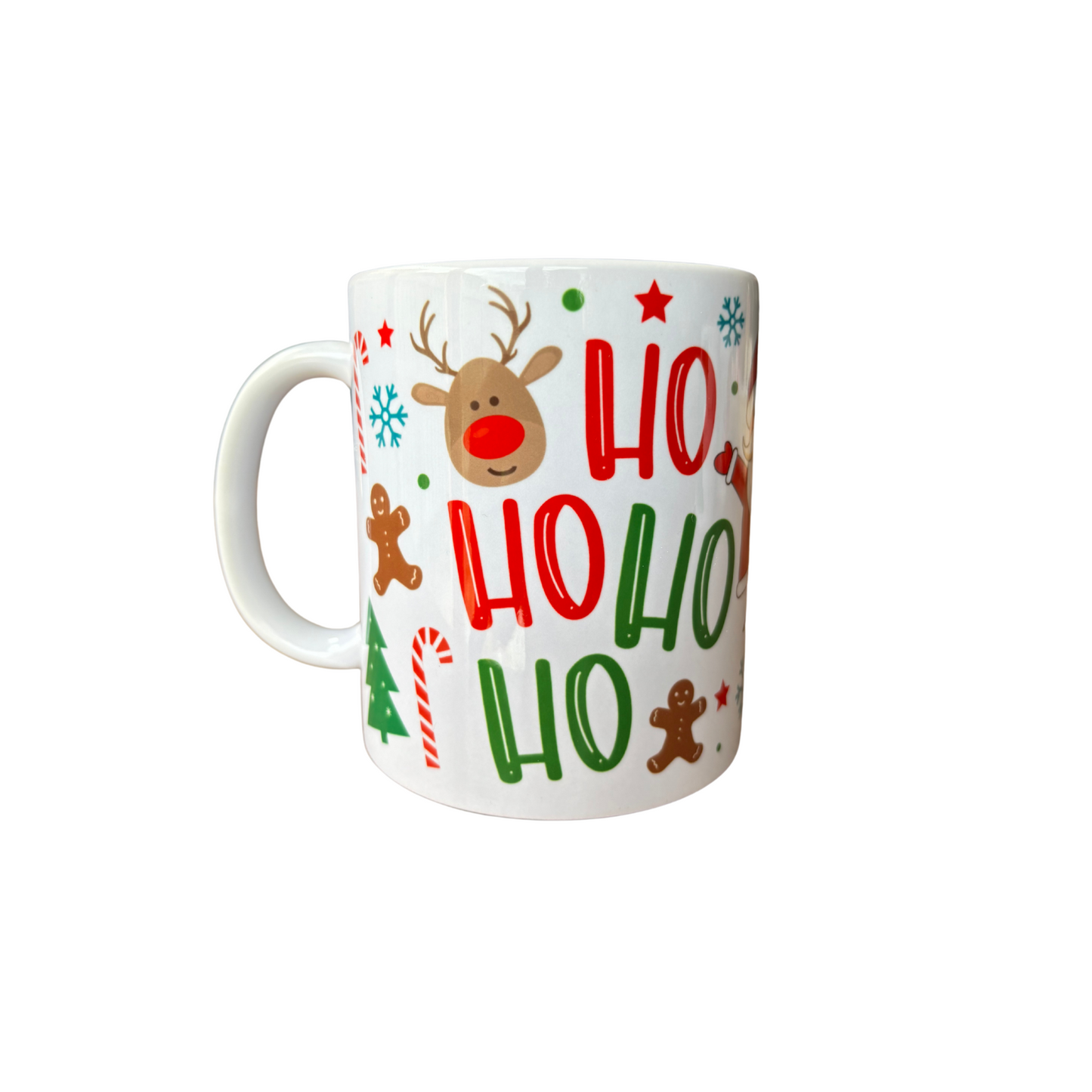 Ho Ho Ho Christmas White Ceramic Mugs 11oz or 15oz