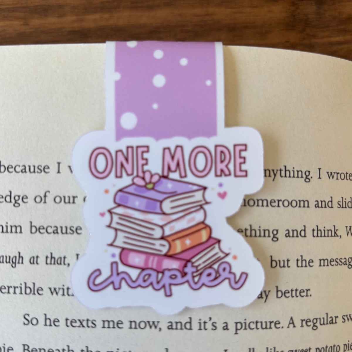 One More Chapter Magnetic Bookmark