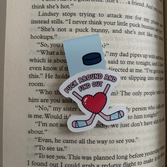 hockey magnetic bookmark
