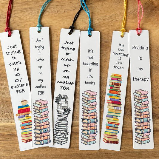 Double Sided Metal Sublimated Bookmarks with Tassels