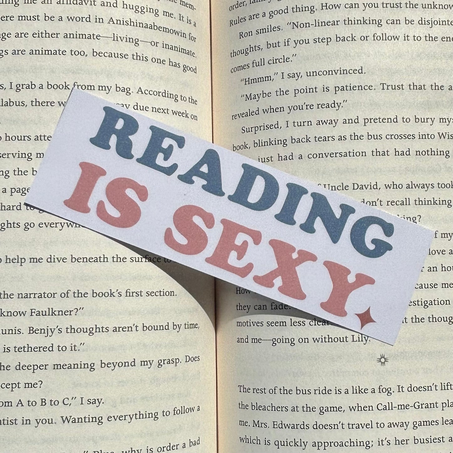 Reading Is Sexy Laminated Bookmark